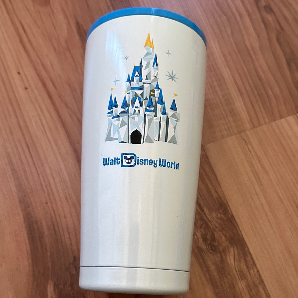 Disney Starbucks Castle White and Blue stainless Tumbler 20oz